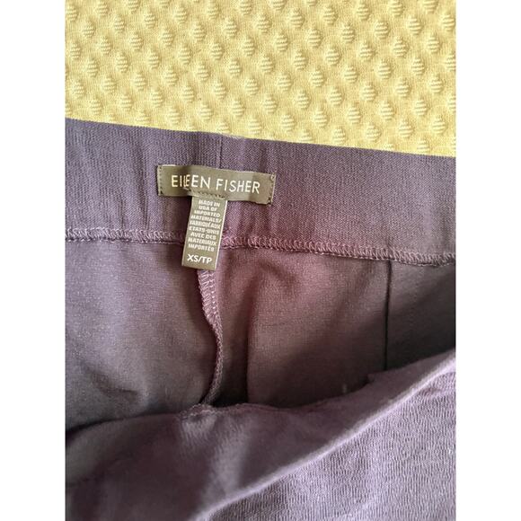 Eileen Fisher Stretch Crepe Pants XS Navy Blue Capsule Minimalist Straight Leg - Picture 5 of 5